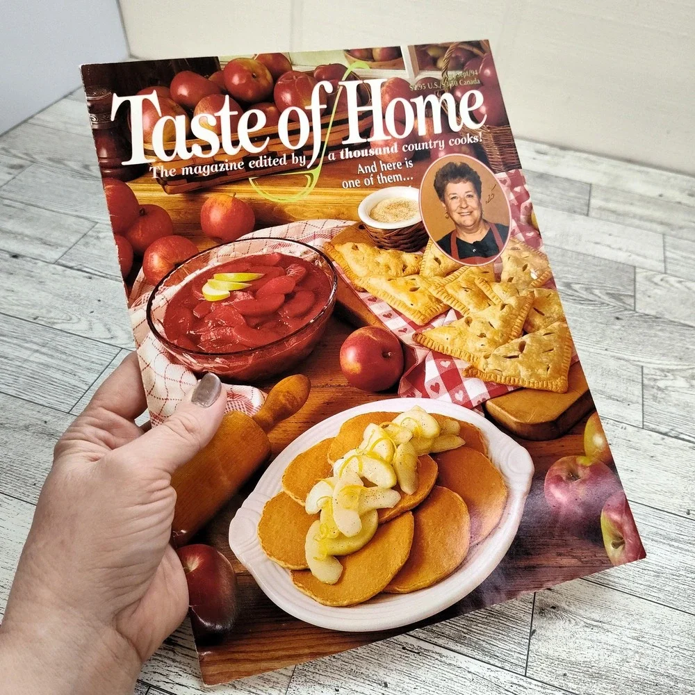 Taste of Home Magazine Aug/Sept 1994 Cooking Magazine Apple Recipes